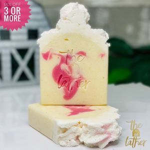🌹GERANIUM ROSEWOOD GoatMilk &Cream Lather Bar
